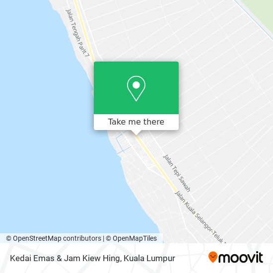 Peta Kedai Emas & Jam Kiew Hing