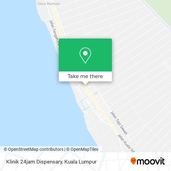 Klinik 24jam Dispensary map