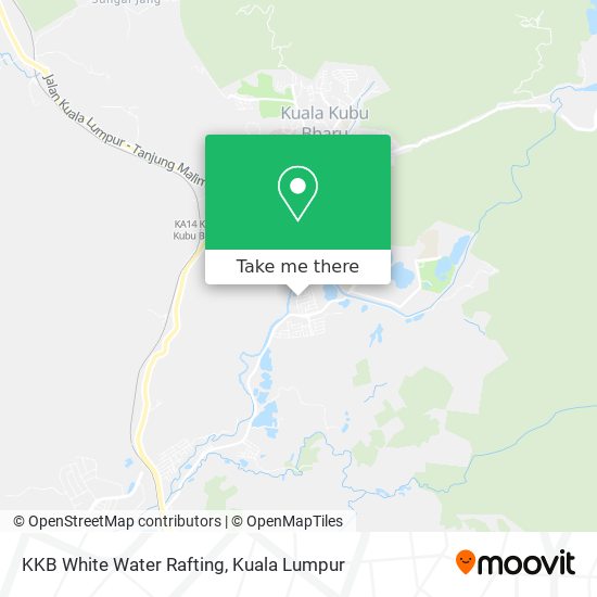 KKB White Water Rafting map