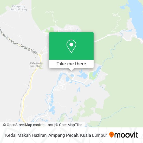 Kedai Makan Haziran, Ampang Pecah map