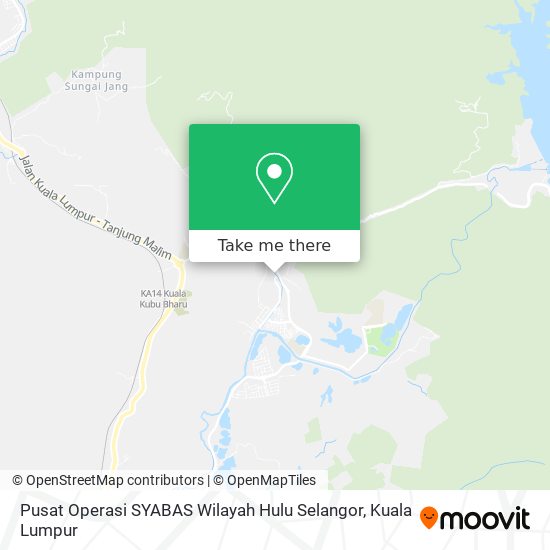 Pusat Operasi SYABAS Wilayah Hulu Selangor map