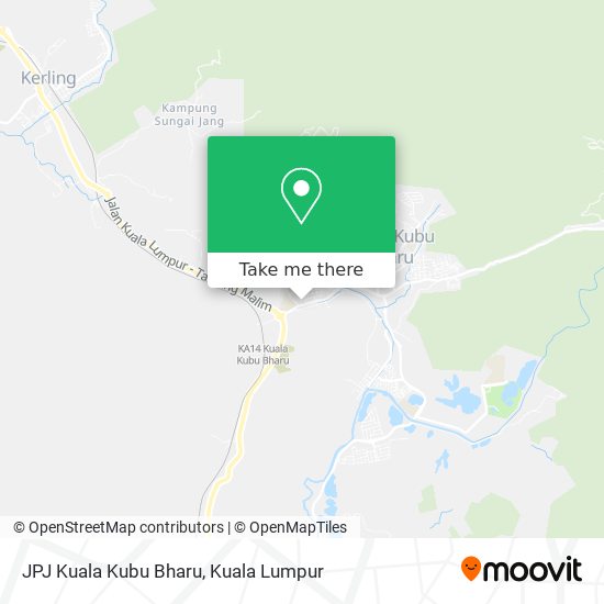 JPJ Kuala Kubu Bharu map