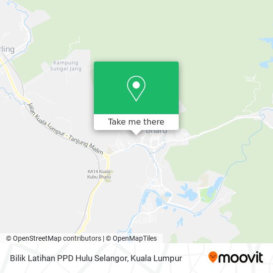Bilik Latihan PPD Hulu Selangor map