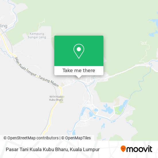 Peta Pasar Tani Kuala Kubu Bharu