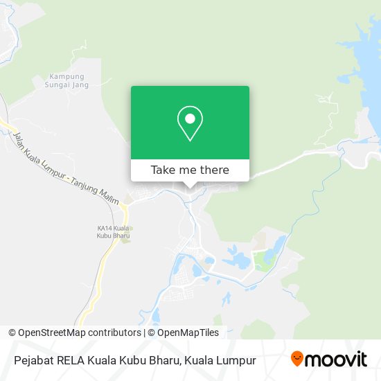 Pejabat RELA Kuala Kubu Bharu map