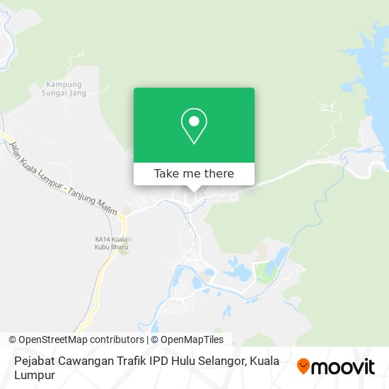 Peta Pejabat Cawangan Trafik IPD Hulu Selangor
