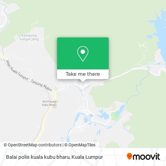 Peta Balai polis kuala kubu bharu