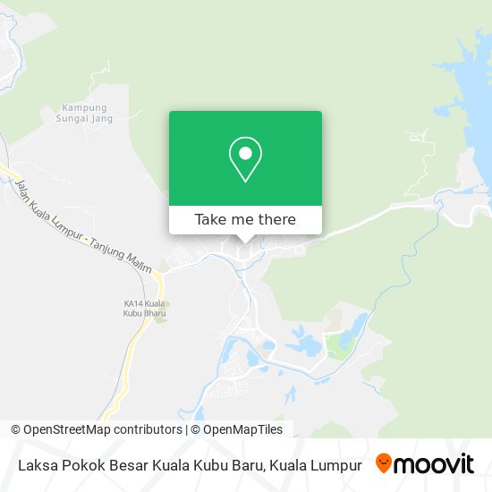 Laksa Pokok Besar Kuala Kubu Baru map