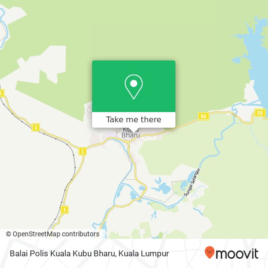 Balai Polis Kuala Kubu Bharu map