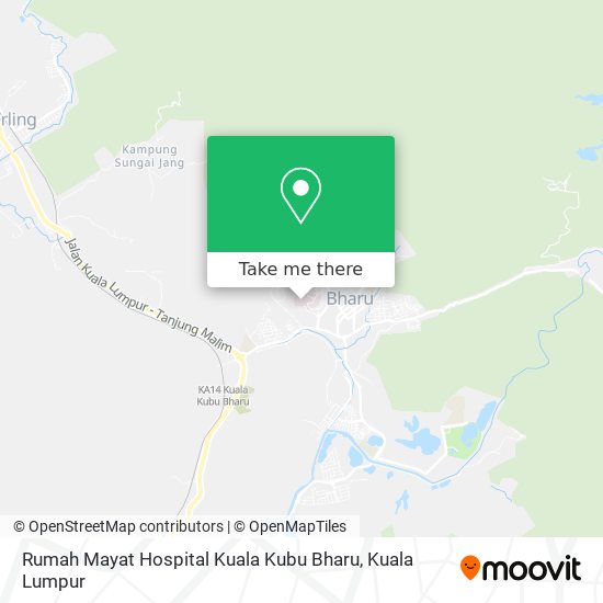 Peta Rumah Mayat Hospital Kuala Kubu Bharu