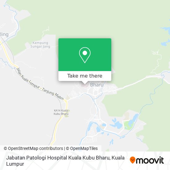 Jabatan Patologi Hospital Kuala Kubu Bharu map