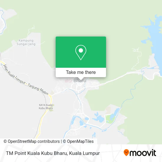 TM Point Kuala Kubu Bharu map