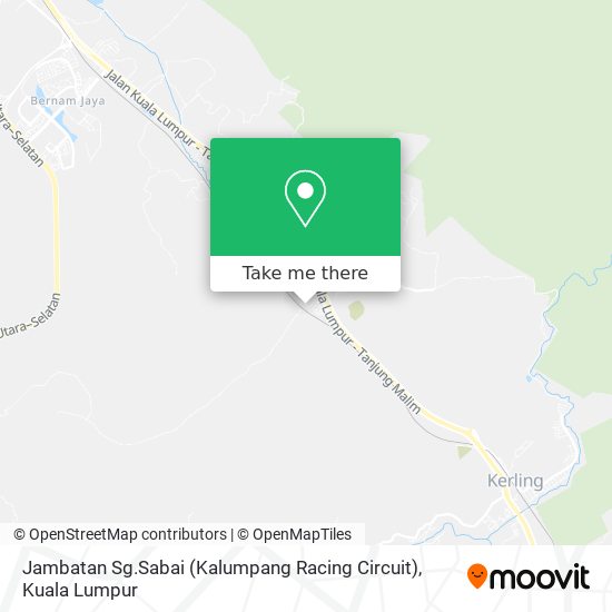 Peta Jambatan Sg.Sabai (Kalumpang Racing Circuit)