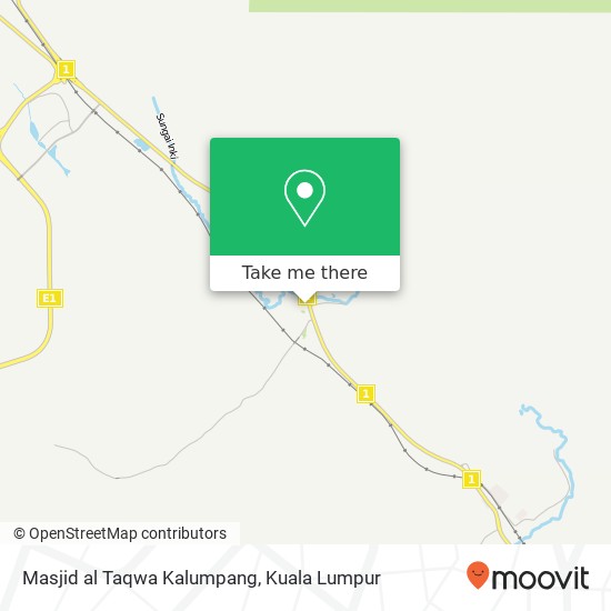 Peta Masjid al Taqwa Kalumpang