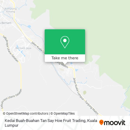 Peta Kedai Buah-Buahan Tan Say Hoe Fruit Trading