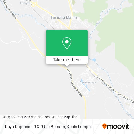 Kaya Kopitiam, R & R Ulu Bernam map