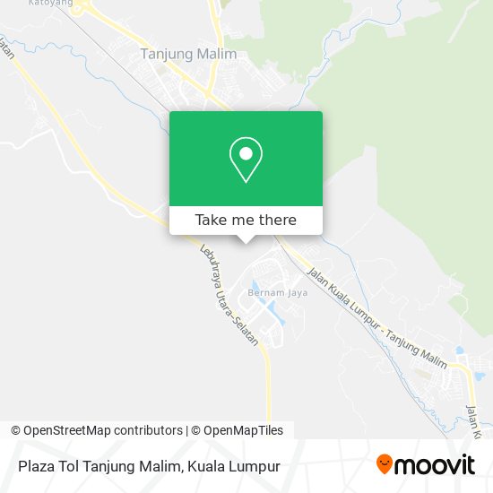 Peta Plaza Tol Tanjung Malim
