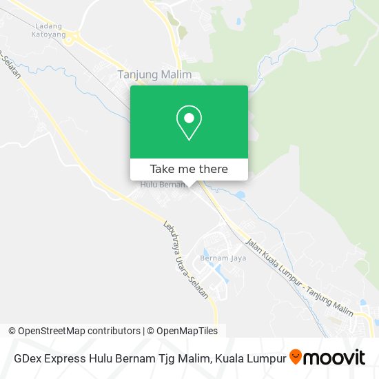 GDex Express Hulu Bernam Tjg Malim map