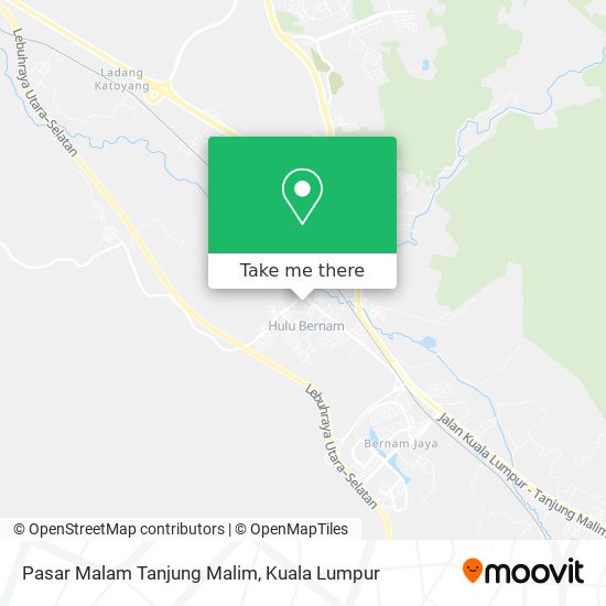 Peta Pasar Malam Tanjung Malim