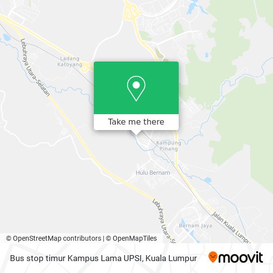 Bus stop timur Kampus Lama UPSI map