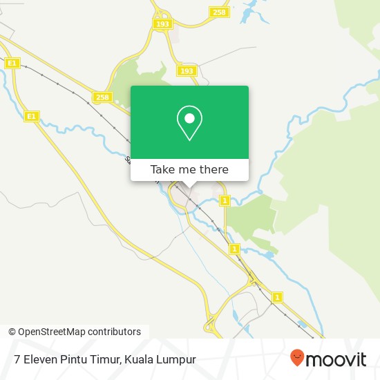 7 Eleven Pintu Timur map