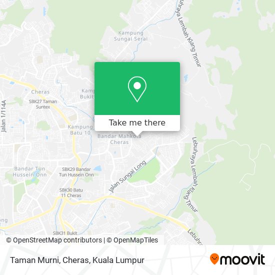 Taman Murni, Cheras map