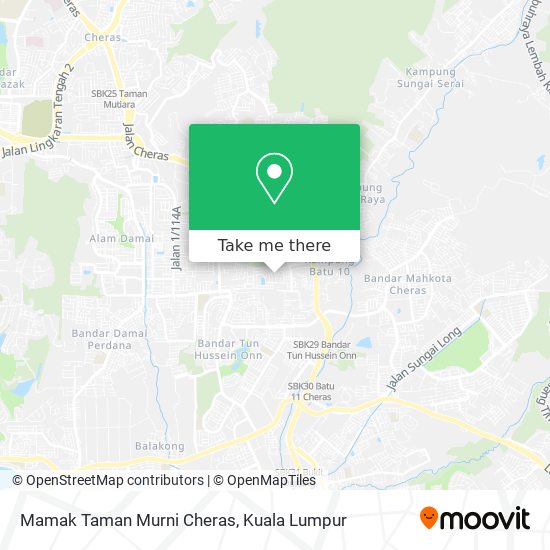 Mamak Taman Murni Cheras map