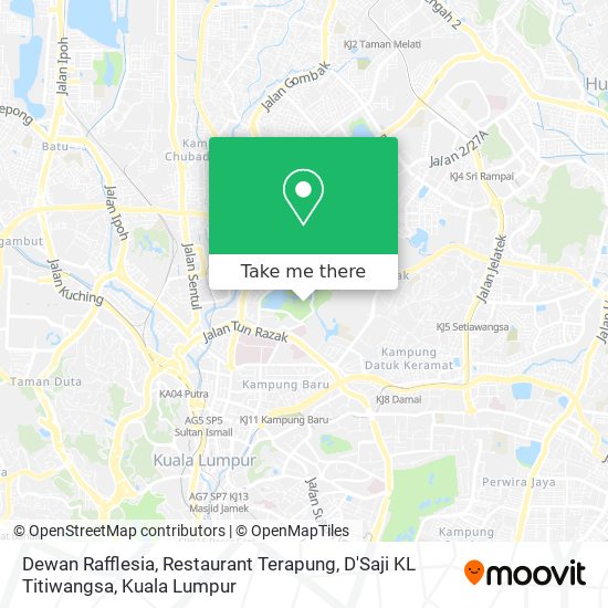 Peta Dewan Rafflesia, Restaurant Terapung, D'Saji KL Titiwangsa