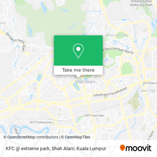 KFC @ extreme park, Shah Alam map