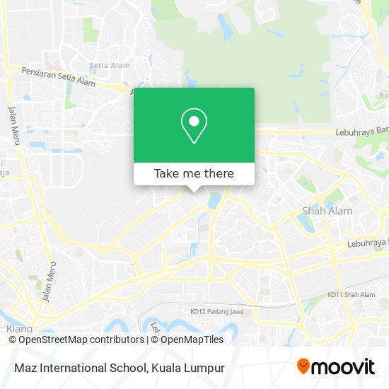Maz International School map