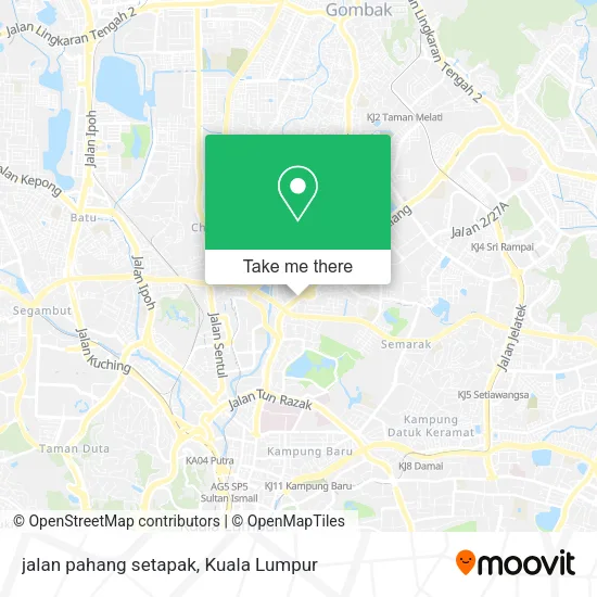 jalan pahang setapak map