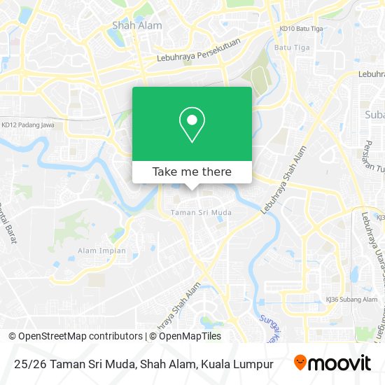 25 / 26 Taman Sri Muda, Shah Alam map