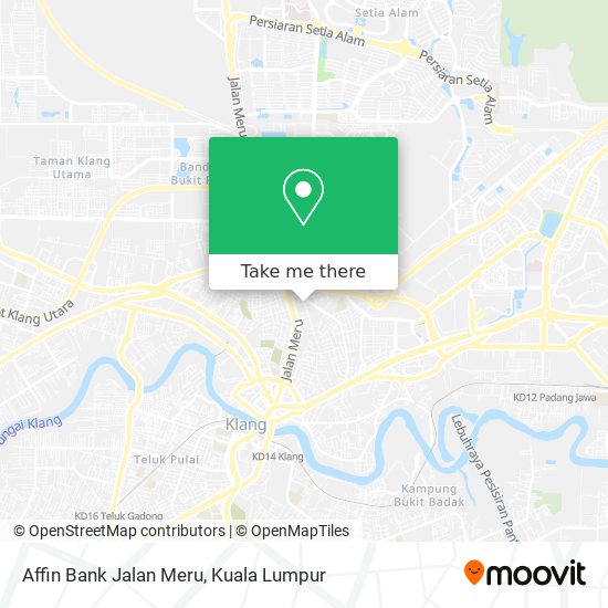 Affin Bank Jalan Meru map