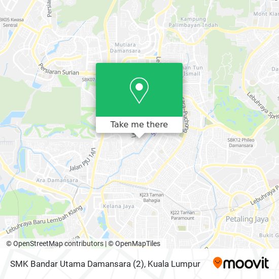 SMK Bandar Utama Damansara (2) map