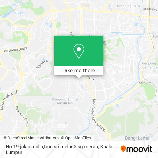 Peta No 19 jalan mulia,tmn sri melur 2,sg merab