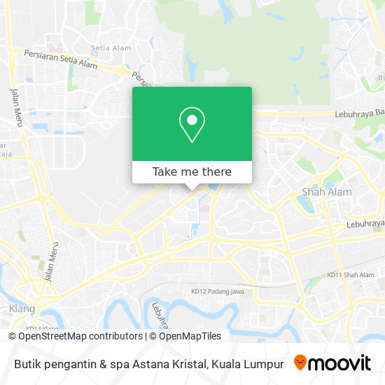 Peta Butik pengantin & spa Astana Kristal