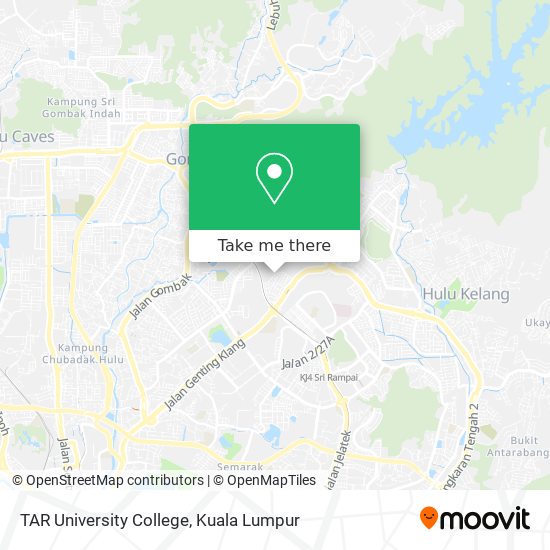 TAR University College map