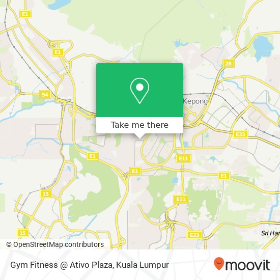 Gym Fitness @ Ativo Plaza map