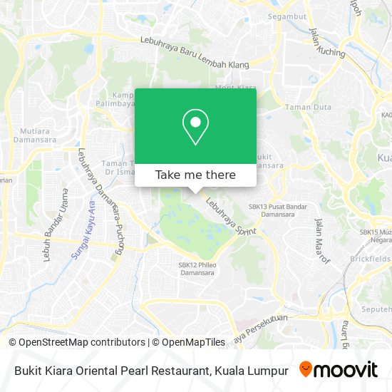Bukit Kiara Oriental Pearl Restaurant map