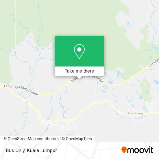 Bus Only map