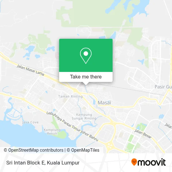 Sri Intan Block E map