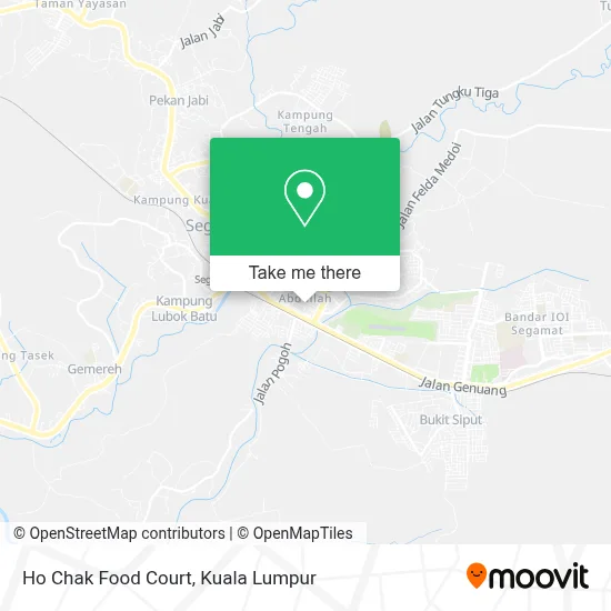 Ho Chak Food Court map