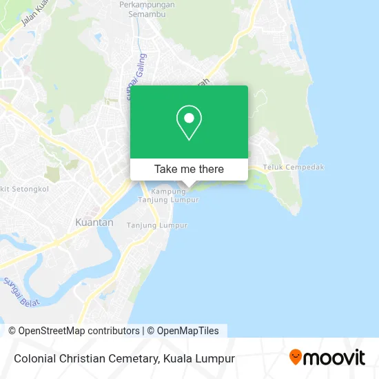Colonial Christian Cemetary map