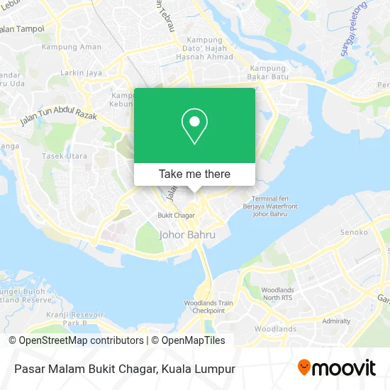 Pasar Malam Bukit Chagar map