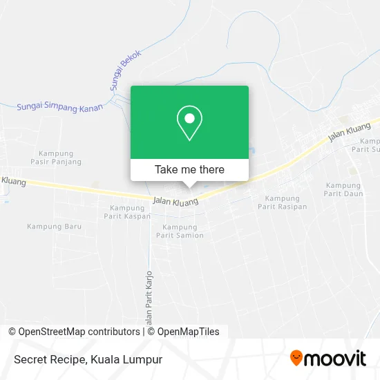 Secret Recipe map
