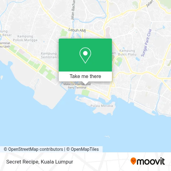 Secret Recipe map