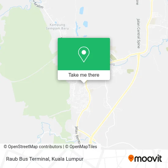 Raub Bus Terminal map