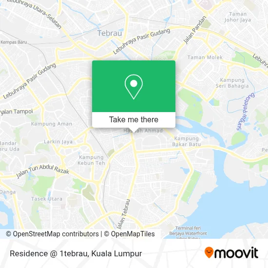 Residence @ 1tebrau map