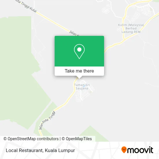 Local Restaurant map