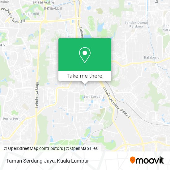 Taman Serdang Jaya map